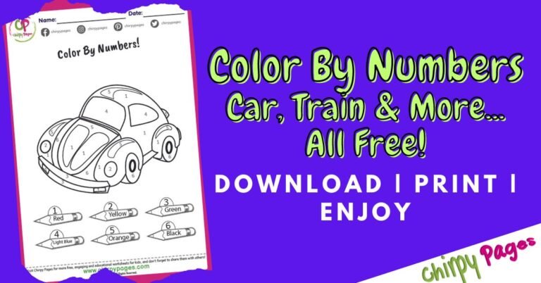 Color By Number - Free Printables