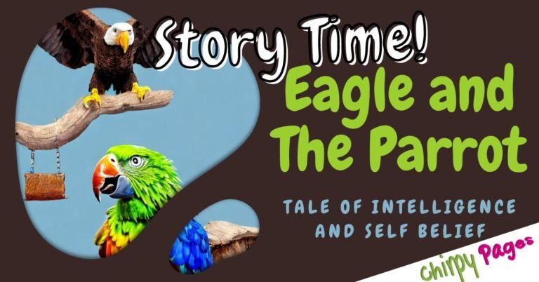 Eagle and Parrot - Short Moral Story for Kids about Intelligence and Bravery