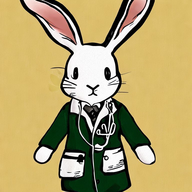 Doctor Rabbit Treats The Lazy Elephant