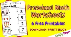 Math Worksheets for Preschool - Free Printables