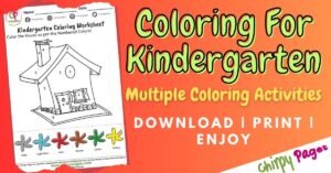 Kindergarten Coloring Worksheets