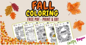 fall coloring page collection pdf downloadable free autumn coloring pages