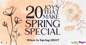 header for a detailed article and list of 20 Things That Make The Month Of Spring Season Full Of Joy. when is spring 2024?