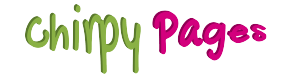 chirpy pages logo pink and green logo CP