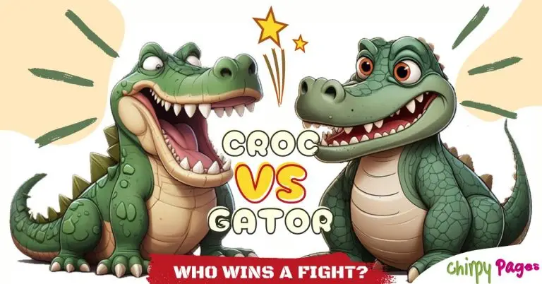Crocodile vs Alligator who would win . cartoon of crocodile and alligator for kids