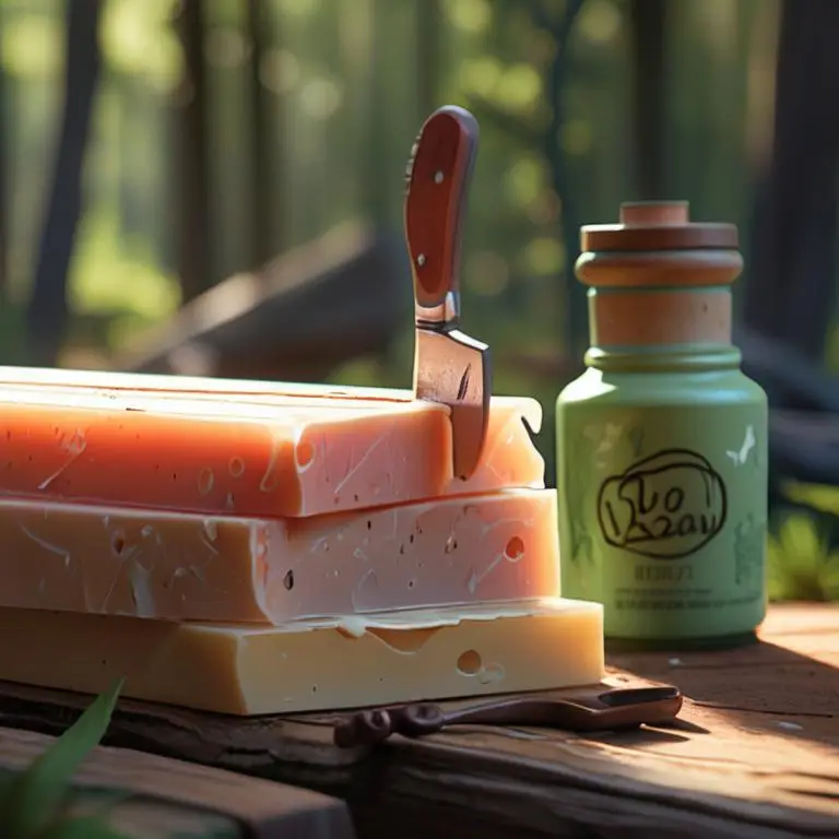 soap sliced in camping , camping hack to for cleaning and hygiene