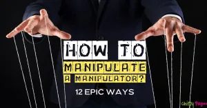 article header for how to manipulate a manipulator. background a male hand manipulating using strings wearing corporate office dress . office manipulation